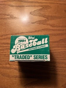 1991 TOPPS "TRADED" SERIES BASEBALL CARDS # 1T-132T / COMPLETE SET / NM-MINT - Bild 1 von 3