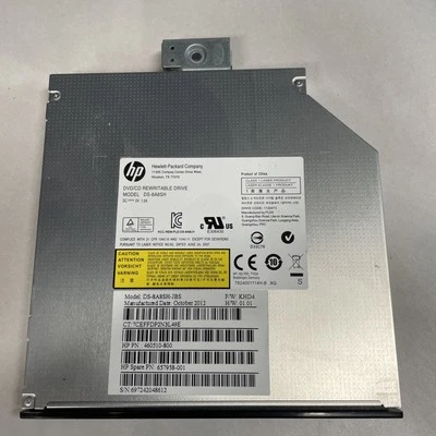 HP DS-8A9SH DVD/CD Rewritable Drive 460510-800 657958-001 - Black Bezel - Image 1 of 4