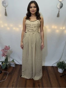 (E-123) Panst mujer diseño asos talla 4 color geige - Imagen 1 de 6