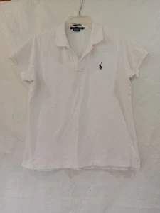 Polo Ralph Lauren Para Mujer Polo Xk Blanco El Polo Ajustado - Imagen 1 de 7