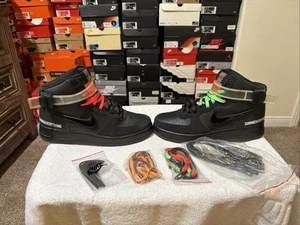 Nike Lauren Halsey x Air Force 1 High LE 'ALL FOR 1 - LA' CU3052-001 Size 9.5 - Picture 1 of 21