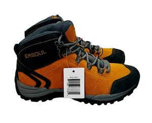 NEW EASOUL Hiking Waterproof Lightweight Maple Brown Black Boot Womens  Size 6.5 - Picture 1 of 7
