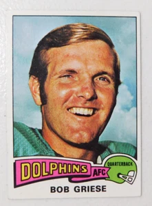 1975 Topps Football Karte #100 Bob Griese Miami Dolphins EX (Artikel #B146) - Bild 1 von 2