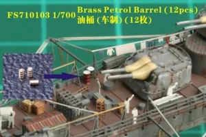 FS710103 1/700 Brass Petrol Barrel (12pcs) - Bild 1 von 2