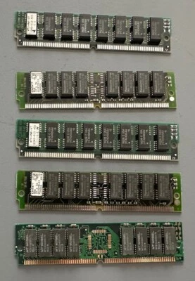 Vintage Lot of 5 -4 MB RAM Chips - Image 1 of 3