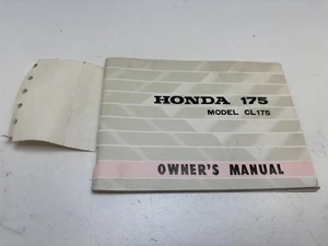 NOS Honda CL175 K5 Scrambler 175 Genuine OEM Owner's Owners Manual Book SEE NOTE - Picture 1 of 22