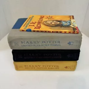 Harry Potter Series Hardcover Set of J. K. Rowling Books 5 6 7 American 1st Ed - Imagen 1 de 18