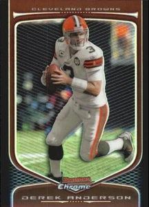 2009 Bowman Chrome DEREK ANDERSON #27 refractor refractors CLEVELAND BROWNS 🏈 - Picture 1 of 2