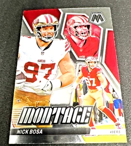 2024 Panini Mosaic Football #M-24 Nick Bosa Montage 49ers - Picture 1 of 4