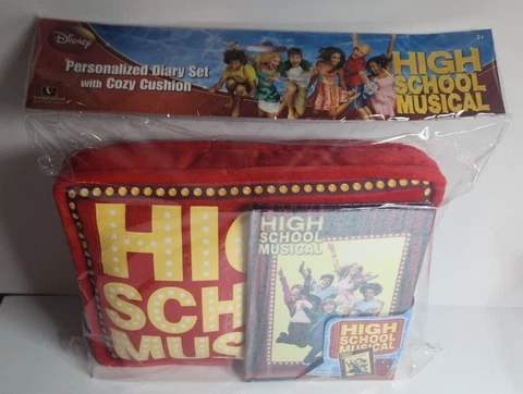 DISNEY - NIP - High School Musical Personalized Diary Set with Cozy Cushion Cover