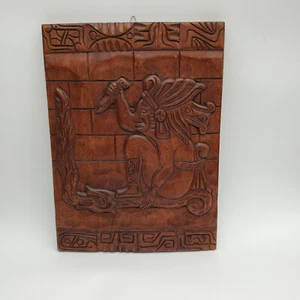 Holz Dios de la Caza Azteken Wandbild Design handgeschnitzt - Bild 1 von 8