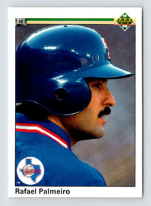 1990 Upper Deck Card, #335 Rafael Palmeiro, Texas Rangers