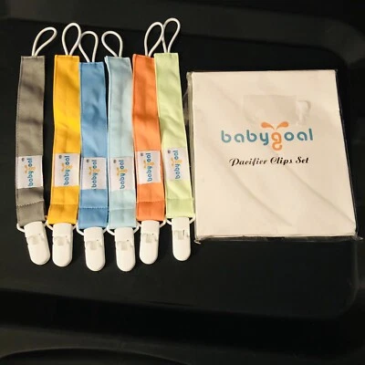 Babygoal pacifier clips set 6pk New Open Box - Image 1 of 4