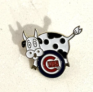 Vintage 1996 Chicago Cubs Baseball Lapel Pin - Holy Cow! Harry Caray Memorabilia - Picture 1 of 2