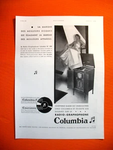 PRESSEWERBUNG COLUMBIA GRAMMOPHON AUFNAHME JOSEPHINE BAKER AD 1931 - Bild 1 von 1