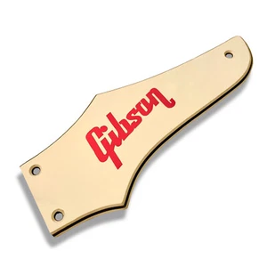 3 Ply Parchment Truss Rod Cover for Epiphone or Gibson Firebird + Red Decal - Picture 1 of 5