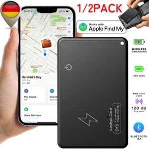 KeySmarts SmartCard Rechargeable Thin Wallet Tracker Card withApple Find My App - Zdjęcie 1 z 17