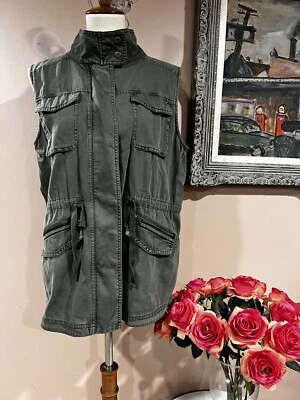 Chaleco Caslon Utilitario Pesca Cremallera Escarabajo Verde Talla M Foto 1 de 4