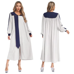 Women Robe Pastor Costume Judge Dress Long Gown Clergy Bathrobes Preacher Loose - Picture 1 of 77