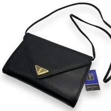 Yves Saint Laurent YSL Cassandra Shoulder Bag Leather Black Authentic F0326468