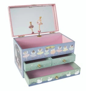 Floss and Rock Ballerina Musical Box Girls Ballerina Jewellery Box Kids Musical - Picture 1 of 13