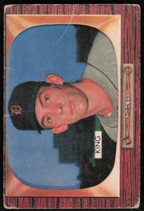 1955 Bowman  #133 Chick King (VG-EX, creases)  RC