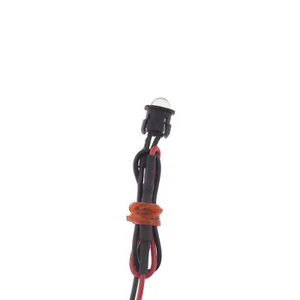 resistor Red Motorcycle Turn Signal 1x 5mm LED Diode Mounting Shroud Display - Foto 1 di 4