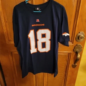 NWOT NFL Team Apparel Peyton Manning #18 Football Denver Broncos T-Shirt Size XL - Picture 1 of 5
