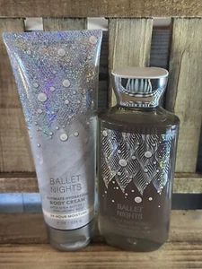 Lot of 2 Bath & Body Works BALLET NIGHTS Shower Gel + Body Cream  NEW - Picture 1 of 3