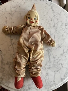 Vintage Toy Gund 21" Rubber Face Clown GUND 2515 - Picture 1 of 19