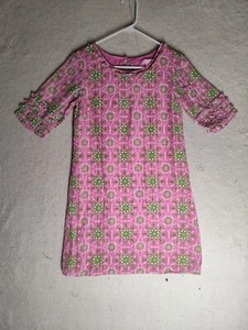 Lilly Pulitzer Women Dress 2 Pink Floral Silk Cotton 3/4 Sleeve Shift Lined K L - Picture 1 of 17