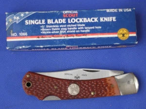 Vintage Camillus #895 Official Scout Lockblade, NOS, NIB, USA - Bild 1 von 3