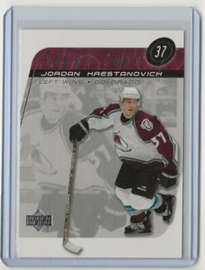 02-03 2002-03 Upper Deck #201 Jordan Krestanovich Young Guns Rookie Avalanche