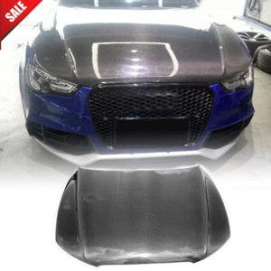 Fit For AUDI A5 S5 4-Door B8.5 12-16 Carbon Fiber Bonnet Hood Engine Cover Trim - Picture 1 of 12