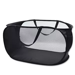 Pop Up Mesh Laundry Hamper Foldable Dirty Clothes Basket with Carry Handles - Picture 1 of 7