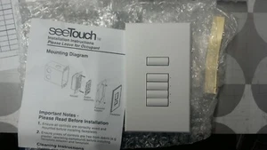 Lutron SR-4NRLN-WH-E00, conjunto de 5 botones y placa frontal, blanco **envío gratuito** - Imagen 1 de 3