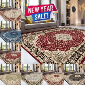 Non Slip Large Traditional Rugs Bedroom Carpet Living Room Hallway Runner Rug - Picture 1 of 14
