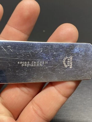 Georg Jensen Denmark Sterling Silver .925 Cake Knife with Stainless Steel Blade - Image 1 of 4