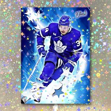 Auston Matthews Holographic Magic Moment Sketch Card Limited 1/5 Dr. Dunk Signed