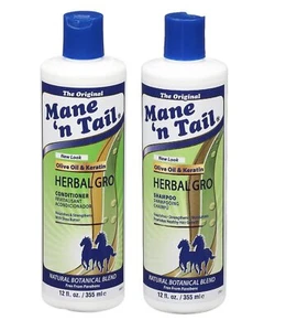 Mane N Tail Olive Oil Comlex Herbal Gro Shampoo & Conditioner 12 oz - Picture 1 of 3