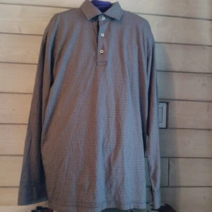 Cremieux Men’s Grey Marl Color Long Sleeve Performance Golf Shirt Size Large - Picture 1 of 5