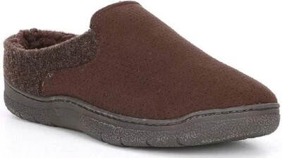 Roundtree & Yorke 男式穿孔微型麂皮绒堵塞棕色-小号 7/8 — 第 1/2 张图片