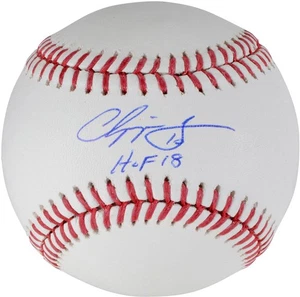 Chipper Jones Braves Signed Baseball w/ HOF 2018 Insc- Fanatics - Picture 1 of 2