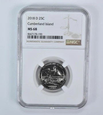 2018-D Washington Quarter ATB Cumberland Island MS68 NGC - Image 1 of 4