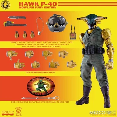 Mezco Toyz One:12 Collective Exclusive Rumble Society Hawk P-40 Howling Fury - Image 1 of 4