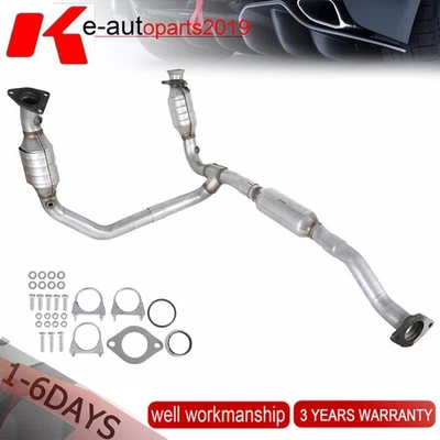 Se adapta a GMC Savana 1500/2500/3500 2009-2020 4,8/5,3 L tubo en Y convertidor catalítico EPA Foto 1 de 4