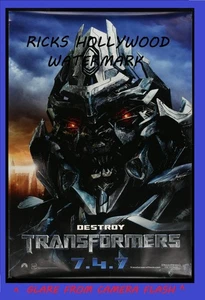 Originl 2007 TRANSFORMERS 48x70 D/S Bus Shelter Poster RARE MEGATRON DESTROY Art - Picture 1 of 2