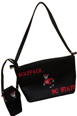 Carolina del Norte NC State Wolfpack Cartera Bolso de mano Bolso de bolsillo con soporte para teléfono Foto 1 de 4