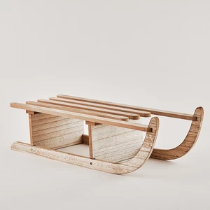 Deko Holzschlitten – 50 x 20 x 12 cm | Aus MDF | Winter & Weihnachtsdekoration - Bild 1 von 7