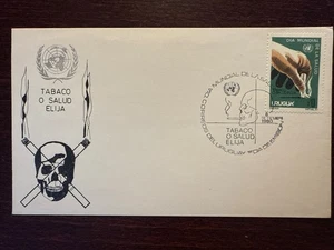 URUGUAY FDC COVER 1980 YEAR SMOKING HEALTH MEDICINE STAMPS - Picture 1 of 1